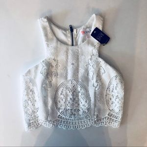 L’Atiste White Elegant Lace Top